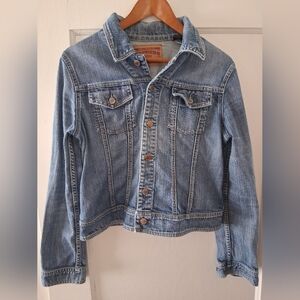 ✨ Express Precision Fit Denim Jacket • Size L • Classic Blue Jean Layer ✨